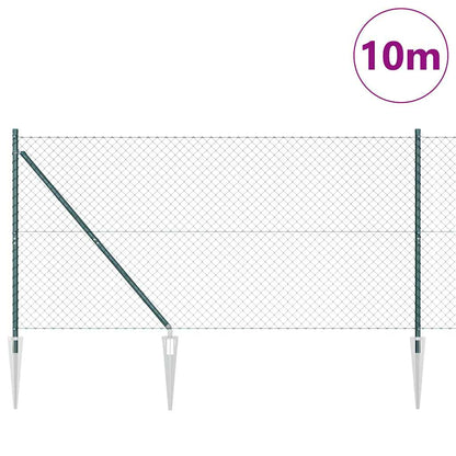 Palo della recinzione Verde 10 x 1,4 m (rete 40 x 40 mm)