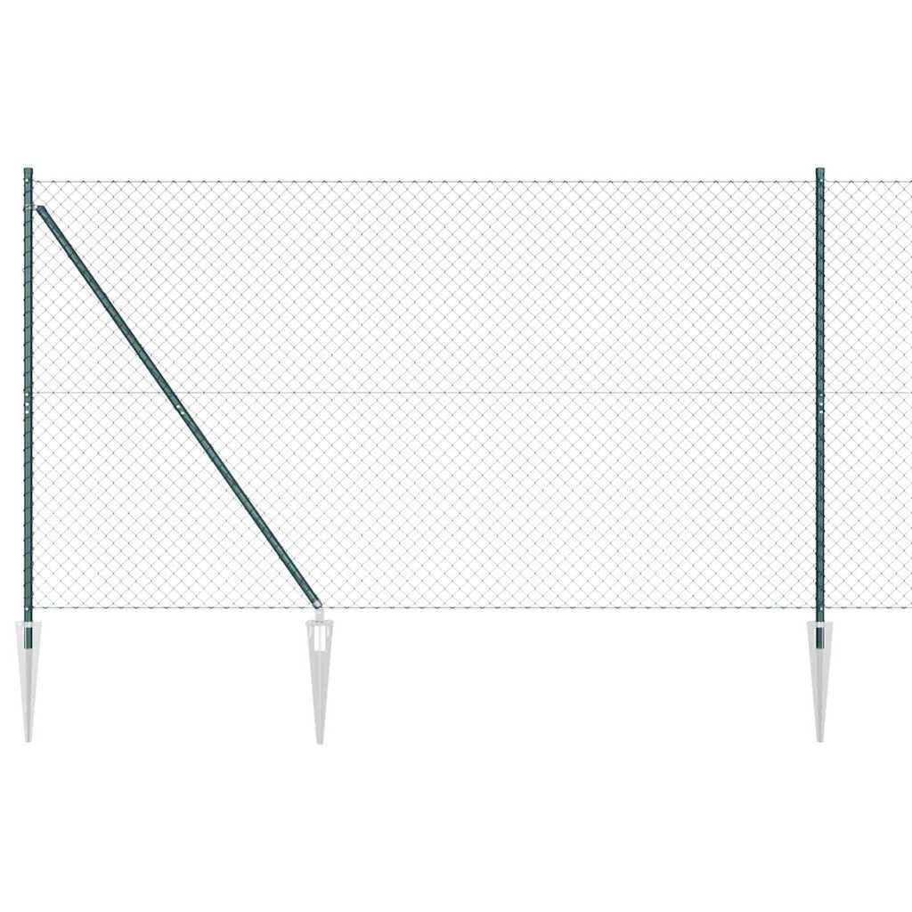 Palo della recinzione Verde 10 x 1,5 m (maglia 40 x 40 mm)