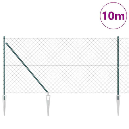 Palo della recinzione Verde 10 x 1,2 m (maglie 60 x 60 mm)