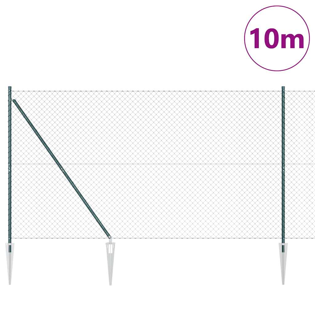 Palo della recinzione Verde 10 x 1,5 m (maglia 60 x 60 mm)