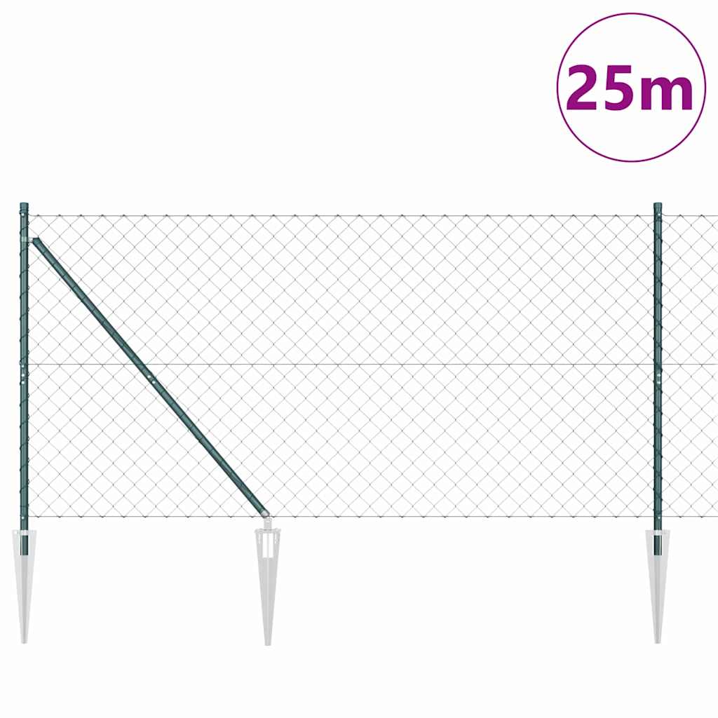 Palo della recinzione Verde 25 x 1,2 m (maglie 60 x 60 mm)