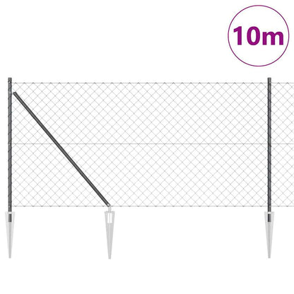 Palo della recinzione Grigio 10 x 1 m (rete 60 x 60 mm)