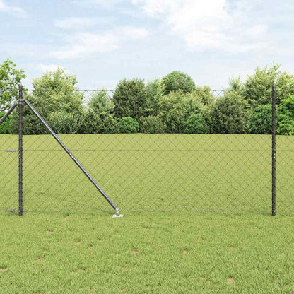 Palo della recinzione Grigio 10 x 1,4 m (maglia 60 x 60 mm)