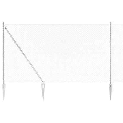 Palo della recinzione Argento 10 x 1,6 m (rete 40 x 40 mm)