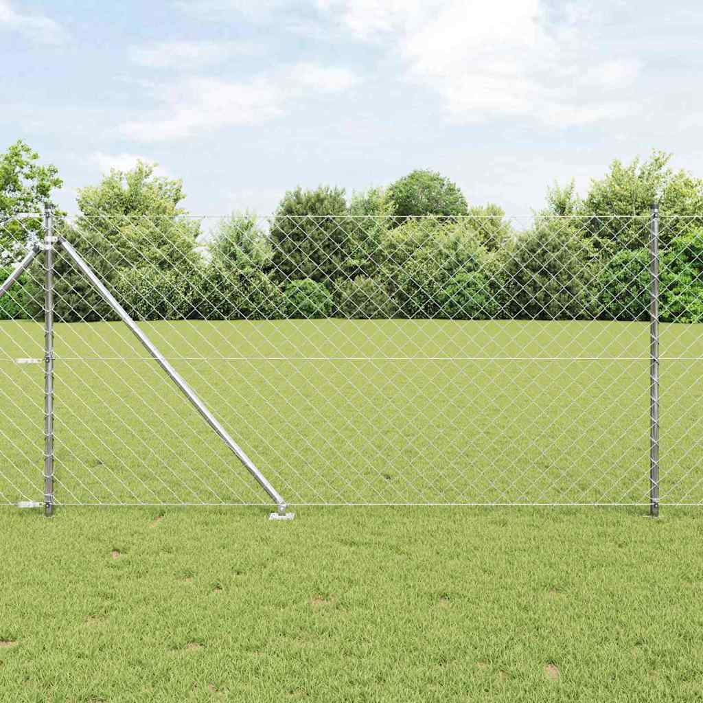 Palo della recinzione Argento 25 x 1 m (rete 60 x 60 mm)