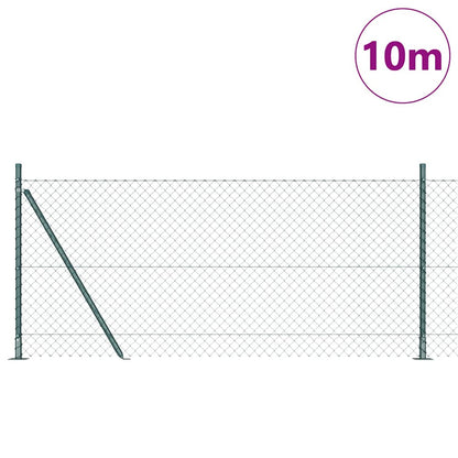 Palo della recinzione Verde 10 x 0,8 m (maglia 40 x 40 mm)