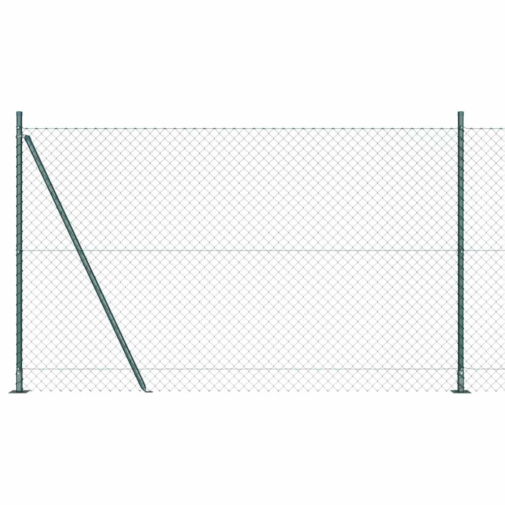 Palo della recinzione Verde 10 x 1,4 m (rete 40 x 40 mm)