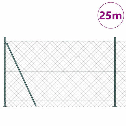 Palo della recinzione Verde 1,5 x 25 m (maglia 60 x 60 mm)