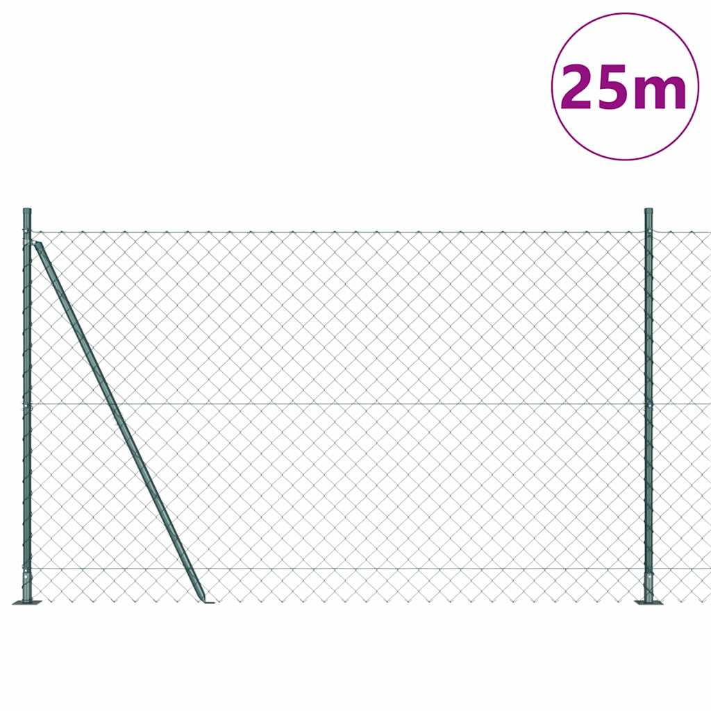 Palo della recinzione Verde 25 x 1,6 m (maglia 60 x 60 mm)