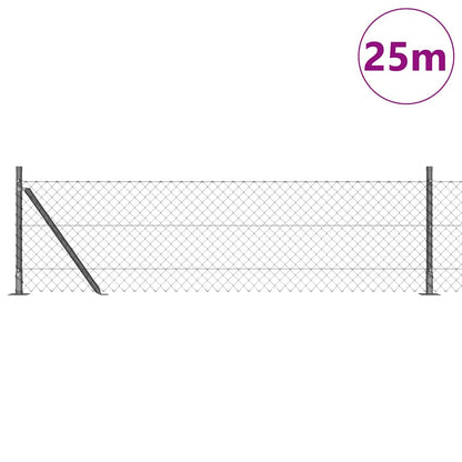 Palo della recinzione Grigio 25 x 0,4 m (rete 40 x 40 mm)