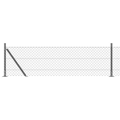 Palo della recinzione Grigio 25 x 0,6 m (rete di 60 x 60 mm)