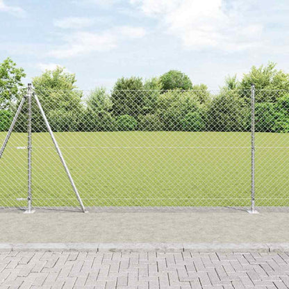 Palo della recinzione Argento 10 x 1,2 m (rete 40 x 40 mm)