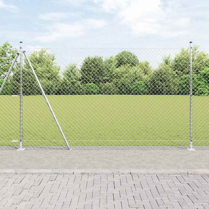 Palo della recinzione Argento 10 x 1,4 m (rete 40 x 40 mm)
