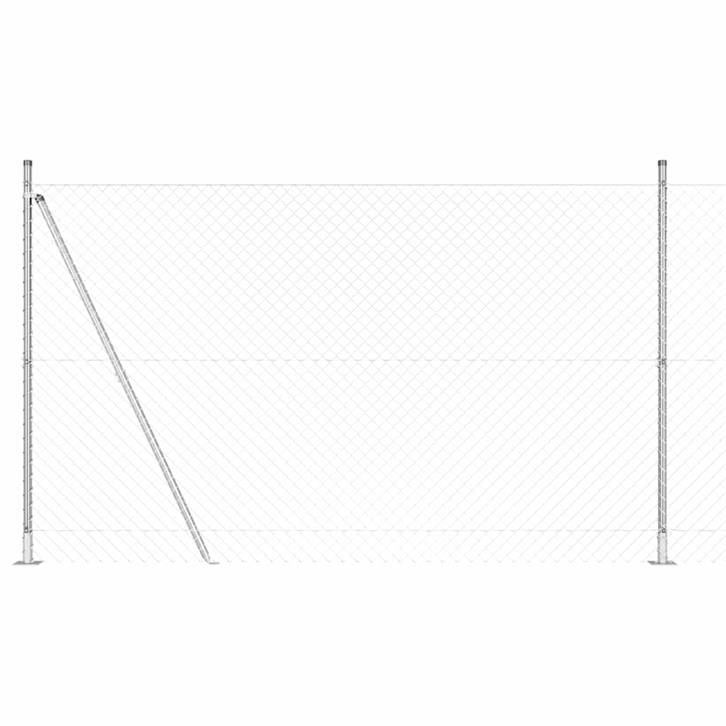 Palo della recinzione Argento 10 x 1,4 m (rete 40 x 40 mm)