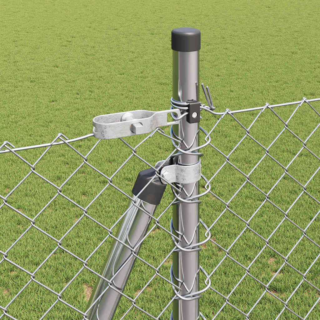 Palo della recinzione Argento 10 x 1,5 m (maglia 40 x 40 mm)