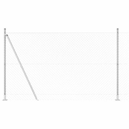 Palo della recinzione Argento 10 x 1,6 m (rete 40 x 40 mm)