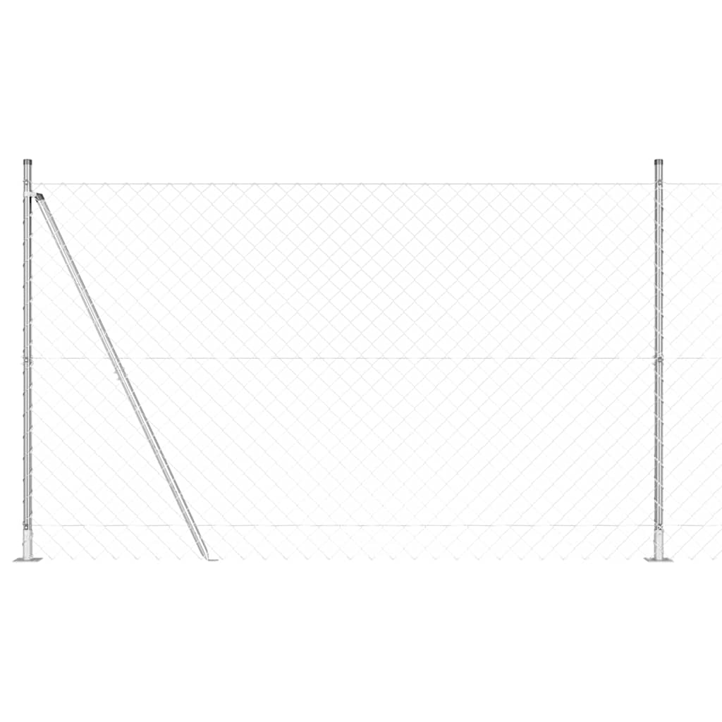 Palo della recinzione Argento 10 x 1,4 m (maglia 60 x 60 mm)