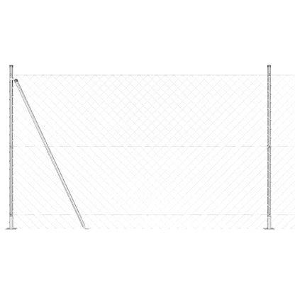 Palo della recinzione Argento 10 x 1,6 m (rete 60 x 60 mm)