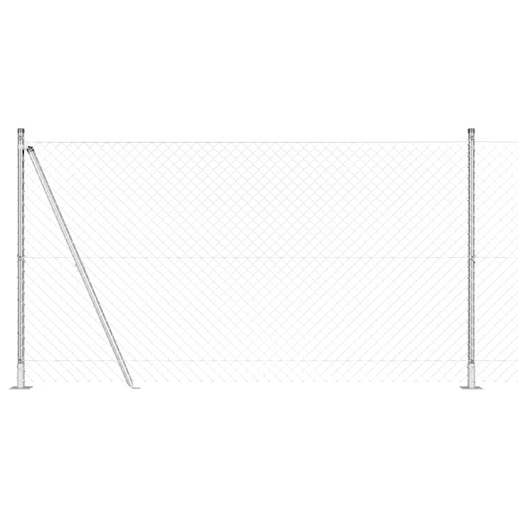 Palo della recinzione Argento 25 x 1,2 m (maglie 60 x 60 mm)
