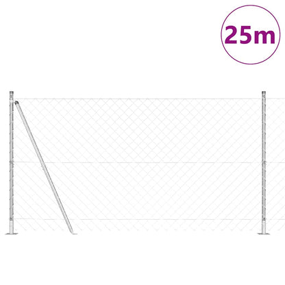 Palo della recinzione Argento 25 x 1,2 m (maglie 60 x 60 mm)