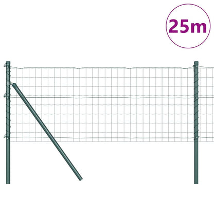 Recinzione con Posto Verde 0,4 x 25 m Acciaio e PVC