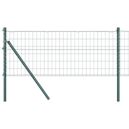 Recinzione con Posto Verde 0,8 x 25 m Acciaio e PVC