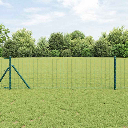 Recinzione con Posto Verde 0,6 x 25 m Acciaio e PVC