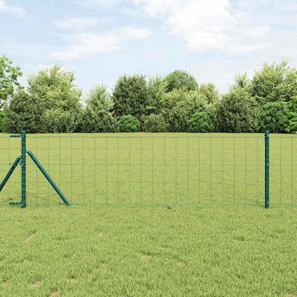 Recinzione con Posto Verde 0,4 x 25 m Acciaio e PVC