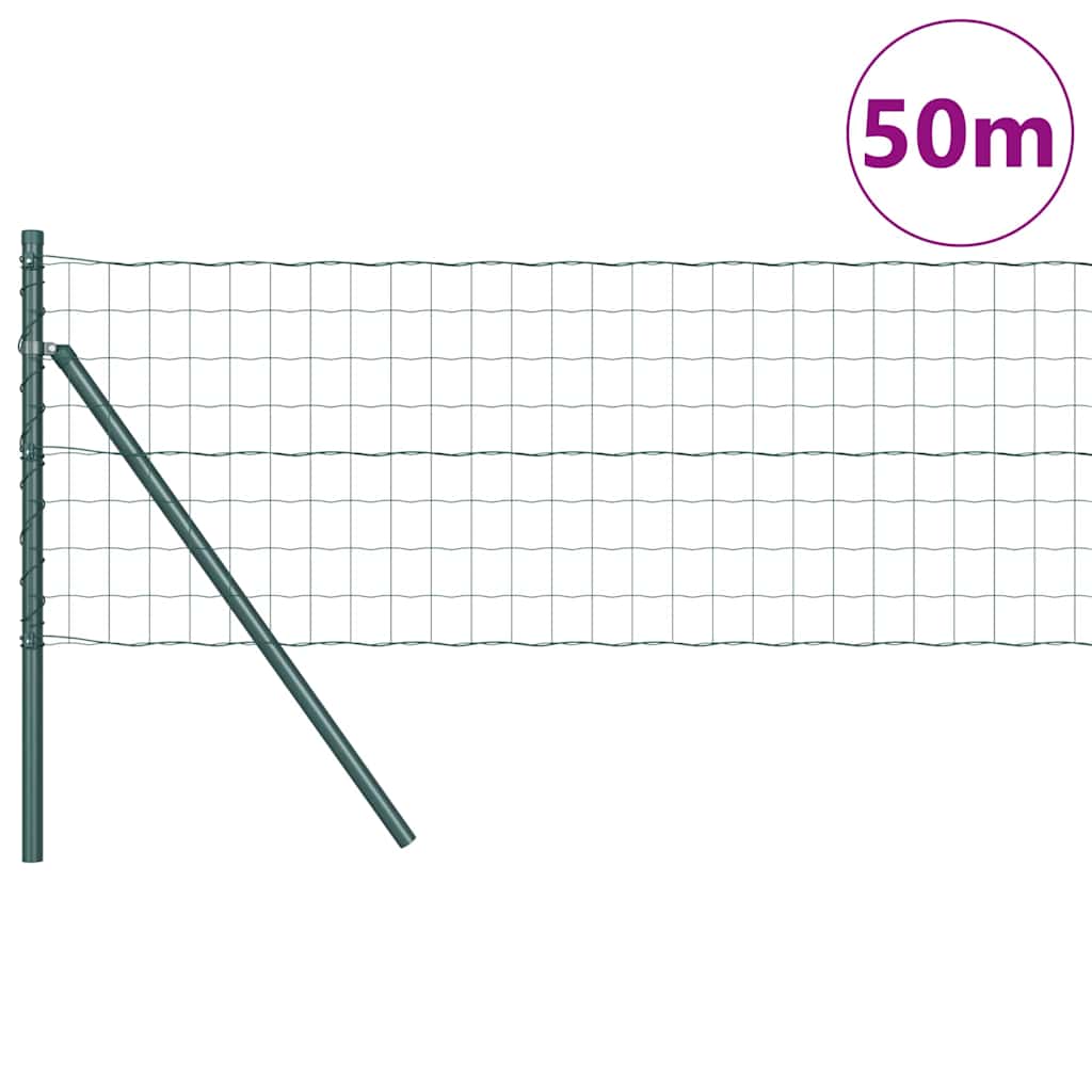 Recinzione con Posto Verde 0,4 x 50 m Acciaio e PVC