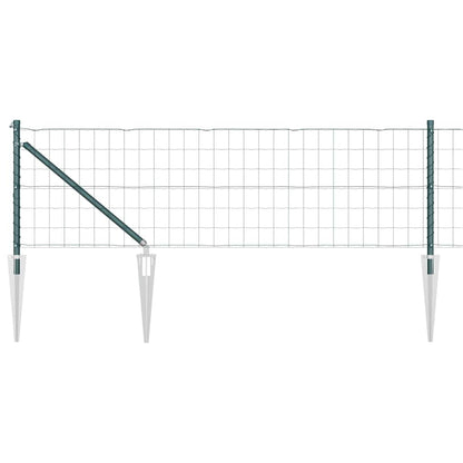 Recinzione con Posto Verde 0,4 x 25 m Acciaio e PVC