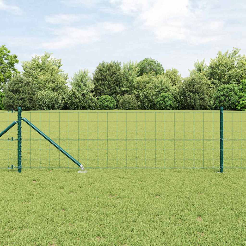 Recinzione con Posto Verde 0,4 x 50 m Acciaio e PVC