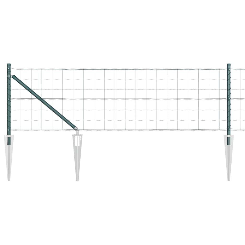 Recinzione con Posto Verde 0,6 x 50 m Acciaio e PVC