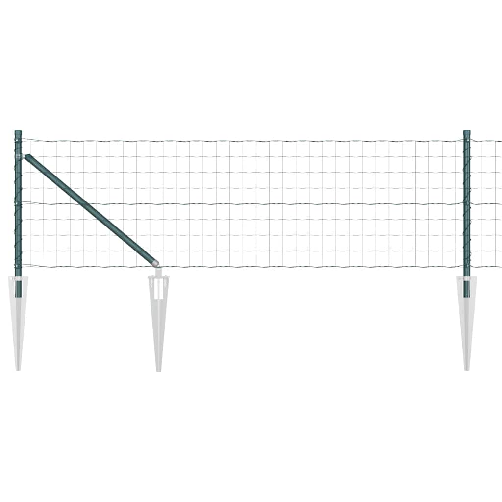 Recinzione con Posto Verde 0,6 x 50 m Acciaio e PVC