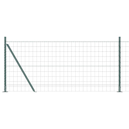 Recinzione con Posto Verde 0,8 x 10 m Acciaio e PVC