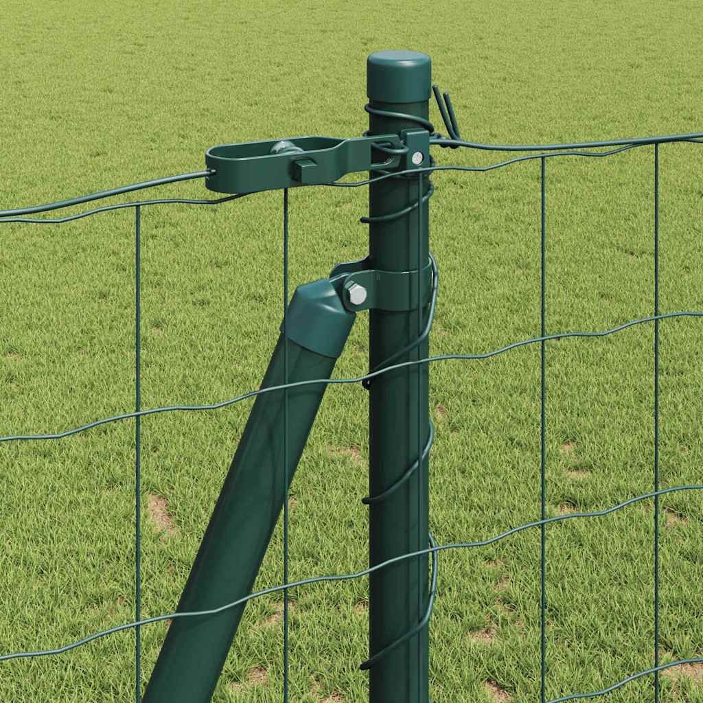Recinzione con Posto Verde 1,2 x 10 m Acciaio e PVC
