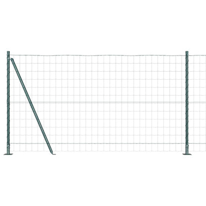 Recinzione con Posto Verde 1,2 x 10 m Acciaio e PVC
