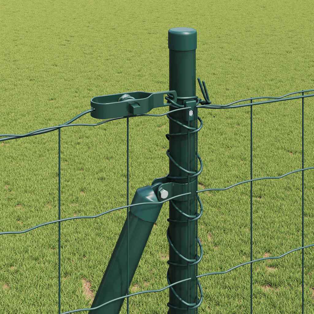 Recinzione con Posto Verde 1,5 x 10 m Acciaio e PVC