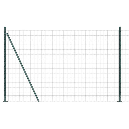 Recinzione con Posto Verde 1,5 x 10 m Acciaio e PVC