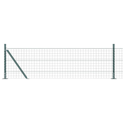 Recinzione con Posto Verde 0,4 x 25 m Acciaio e PVC