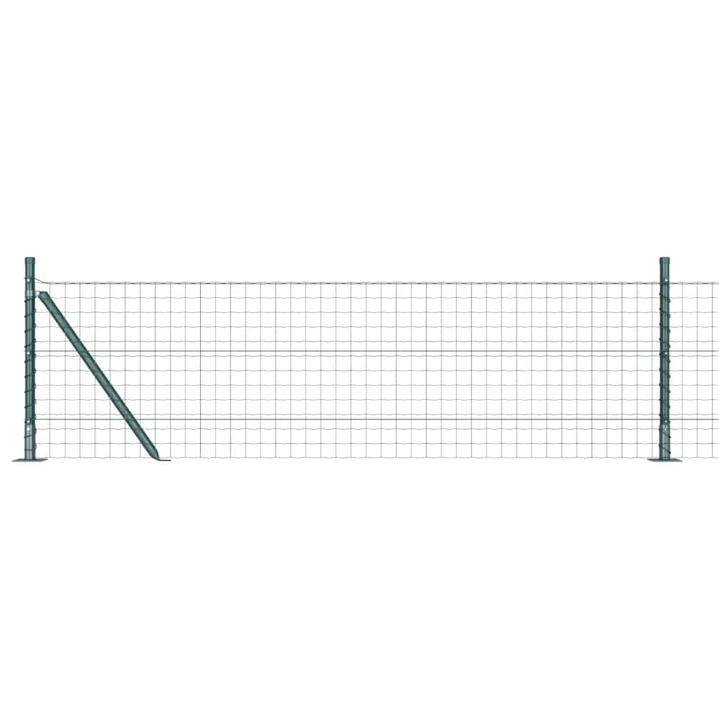 Recinzione con Posto Verde 0,6 x 25 m Acciaio e PVC