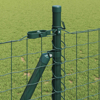 Recinzione con Posto Verde 0,8 x 25 m Acciaio e PVC