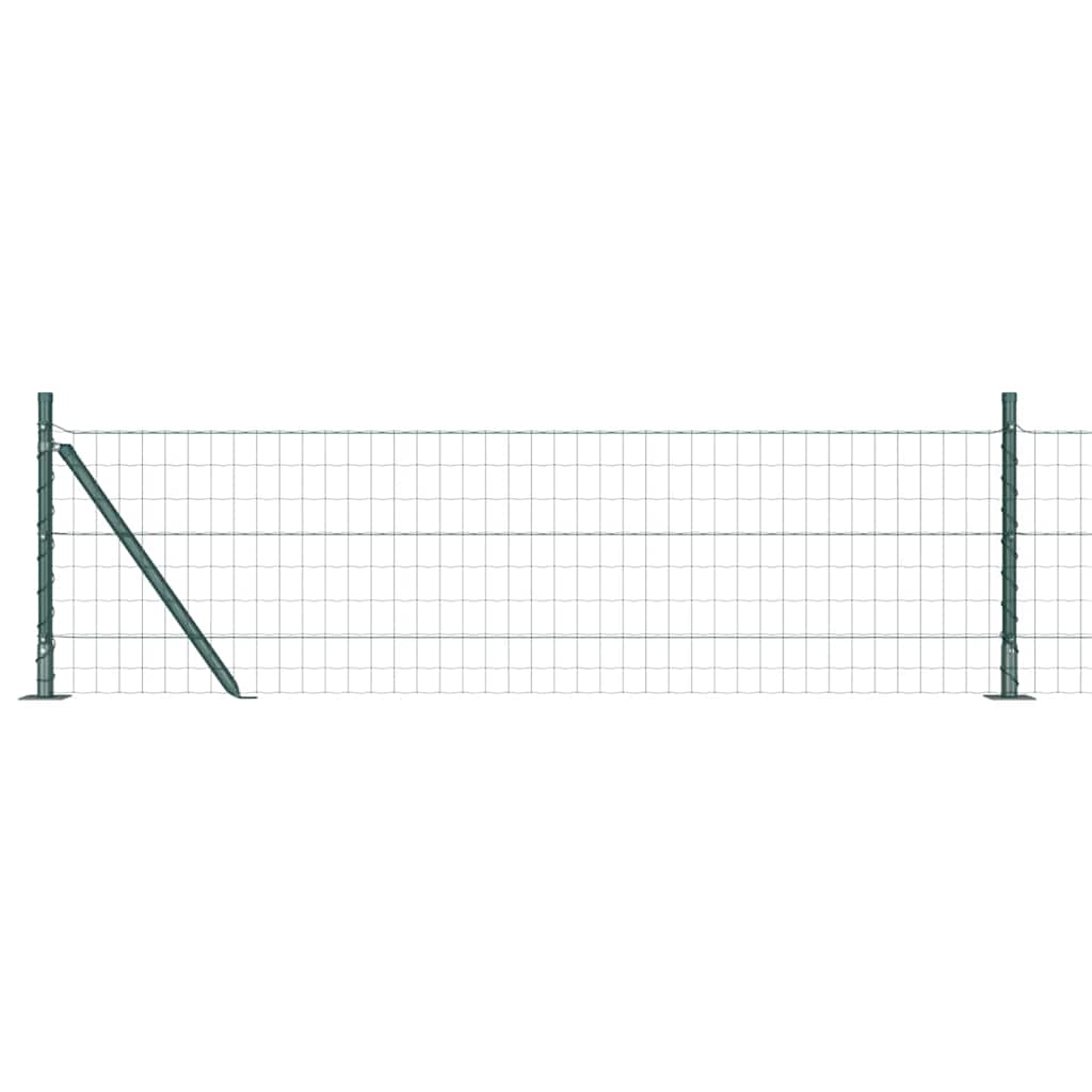 Recinzione con Posto Verde 0,6 x 25 m Acciaio e PVC