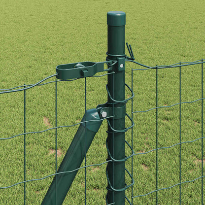 Recinzione con Posto Verde 0,8 x 25 m Acciaio e PVC