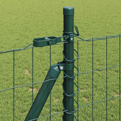Recinzione con Posto Verde 0,8 x 25 m Acciaio e PVC