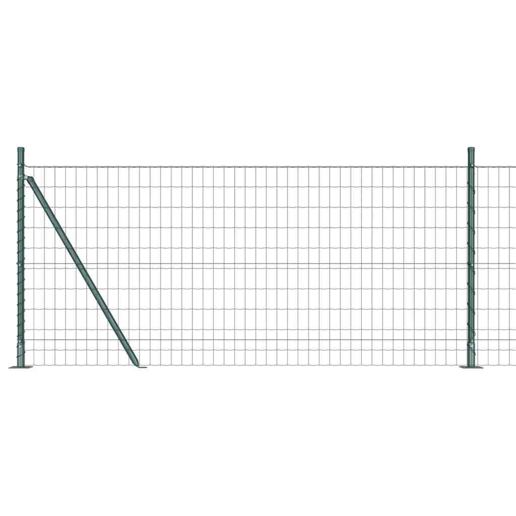Recinzione con Posto Verde 0,8 x 25 m Acciaio e PVC