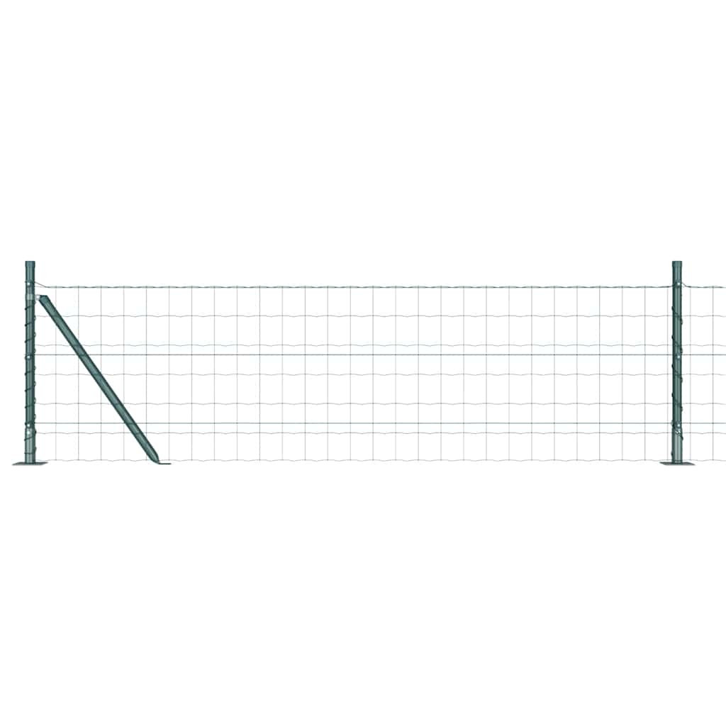 Recinzione con Posto Verde 0,4 x 25 m Acciaio e PVC