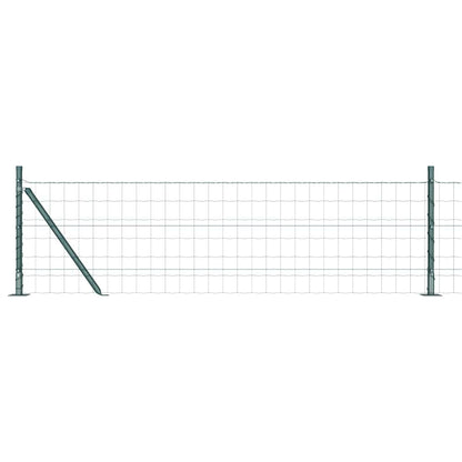 Recinzione con Posto Verde 0,4 x 25 m Acciaio e PVC