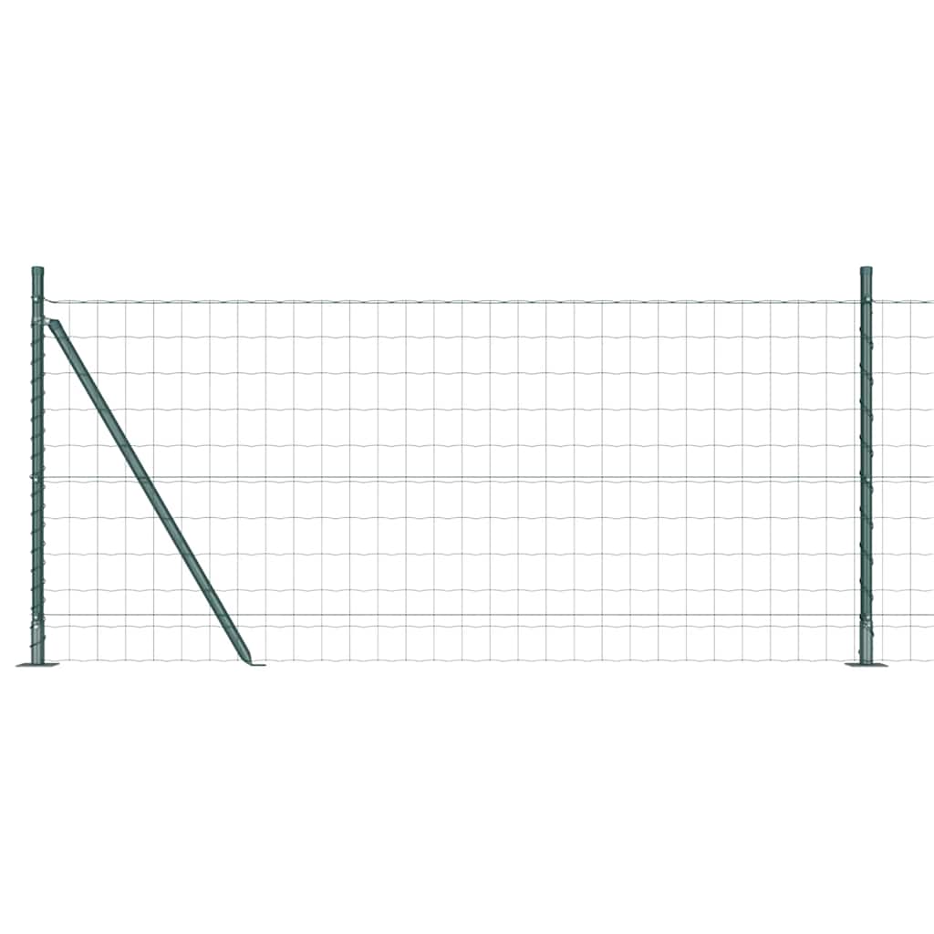 Recinzione con Posto Verde 1 x 25 m Acciaio e PVC
