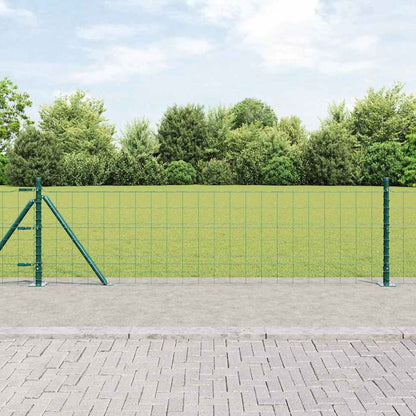 Recinzione con Posto Verde 0,4 x 25 m Acciaio e PVC