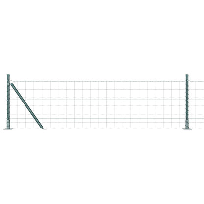 Recinzione con Posto Verde 0,4 x 25 m Acciaio e PVC